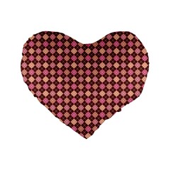 Pattern 252 Standard 16  Premium Flano Heart Shape Cushions by GardenOfOphir