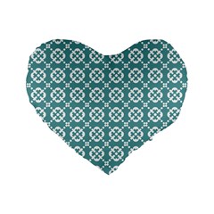 Pattern 299 Standard 16  Premium Flano Heart Shape Cushions by GardenOfOphir