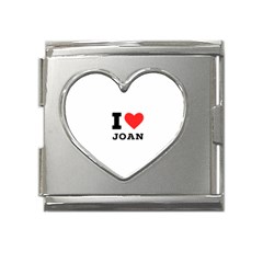 I Love Joan  Mega Link Heart Italian Charm (18mm) by ilovewhateva