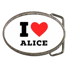 I Love Alice Belt Buckles by ilovewhateva