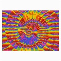 Colorful Spiral Abstract Swirl Twirl Art Pattern Large Glasses Cloth by Jancukart