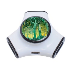 Nature Trees Forest Mystical Forest Jungle 3-port Usb Hub by Ravend