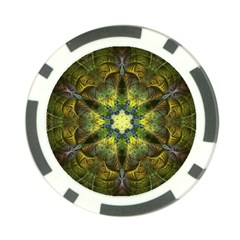 Fractal-fantasy-design-background- Poker Chip Card Guard by Vaneshart