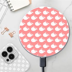 Coral Whales Pattern Wireless Fast Charger(white) by GardenOfOphir