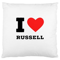 I Love Russell Large Cushion Case (one Side) by ilovewhateva