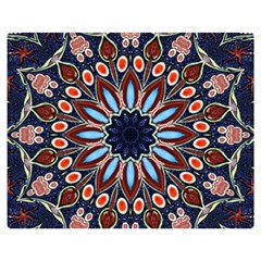 Abstract Kaleidoscope Digital Premium Plush Fleece Blanket (medium) by Jancukart