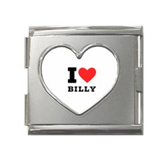 I Love Billy Mega Link Heart Italian Charm (18mm) by ilovewhateva