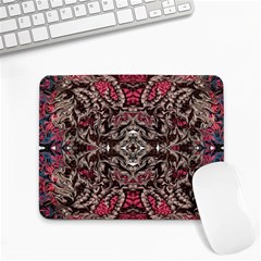 Pink Brown Liquify Repeats Iii Small Mousepad by kaleidomarblingart