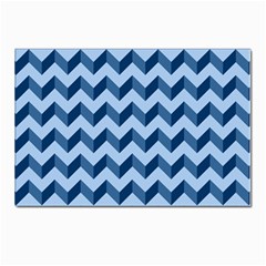 Modern Retro Chevron Patchwork Pattern Postcard 4 x 6  (pkg Of 10) by GardenOfOphir