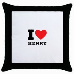 I Love Henry Throw Pillow Case (black) by ilovewhateva