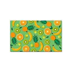 Fruit Tropical Pattern Design Art Sticker (rectangular) by danenraven