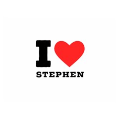 I Love Stephen Two Sides Premium Plush Fleece Blanket (extra Small) by ilovewhateva