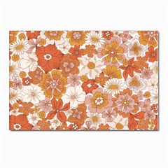 Flowers Petals Leaves Floral Print Postcards 5  X 7  (pkg Of 10) by Ravend