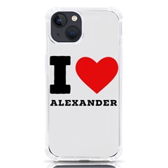 I Love Alexander Iphone 13 Tpu Uv Print Case by ilovewhateva