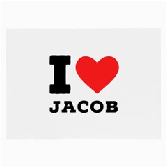 I Love Jacob Large Glasses Cloth by ilovewhateva