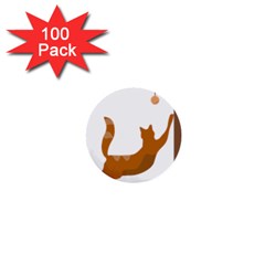 Animal Cat Pet Feline Mammal 1  Mini Buttons (100 Pack)  by Semog4