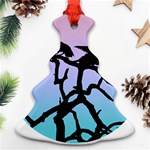 Birds Bird Vultures Tree Branches Christmas Tree Ornament (Two Sides) Front