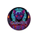 Gamer Life Magnet 3  (Round) Front