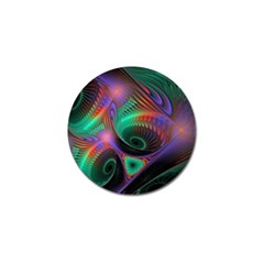 Circle Art 3d Artwork Graphics Vortex Colorful Digital Art Golf Ball Marker (10 Pack) by Semog4