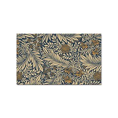 Brown Vintage Background Vintage Floral Pattern Brown Sticker (rectangular) by Semog4