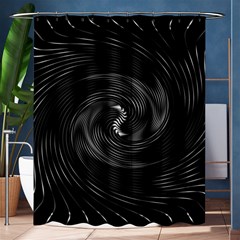 Abstract Mandala Twirl Shower Curtain 60  X 72  (medium)  by Semog4