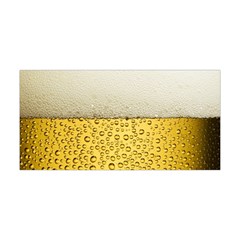 Texture Pattern Macro Glass Of Beer Foam White Yellow Art Yoga Headband by Semog4