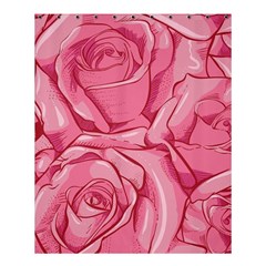 Pink Roses Pattern Floral Patterns Shower Curtain 60  X 72  (medium)  by Jancukart