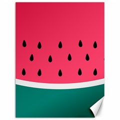 Watermelon Fruit Pattern Canvas 12  X 16  by Semog4