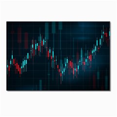 Flag Patterns On Forex Charts Postcard 4 x 6  (pkg Of 10) by Semog4