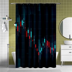 Flag Patterns On Forex Charts Shower Curtain 48  X 72  (small)  by Semog4