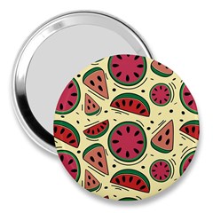 Watermelon Pattern Slices Fruit 3  Handbag Mirrors by Semog4