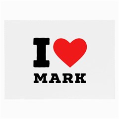 I Love Mark Large Glasses Cloth by ilovewhateva