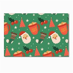 Colorful Funny Christmas Pattern Postcards 5  X 7  (pkg Of 10) by Semog4