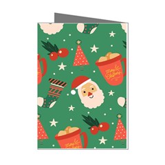 Colorful Funny Christmas Pattern Mini Greeting Cards (pkg Of 8) by Semog4