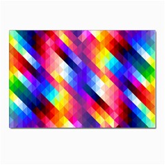 Abstract Background Colorful Pattern Postcard 4 x 6  (pkg Of 10) by Semog4