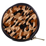 Abstract Camouflage Pattern Mini Makeup Bag Front