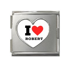 I Love Robert Mega Link Heart Italian Charm (18mm) by ilovewhateva