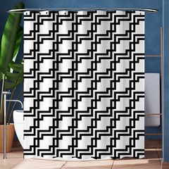 Pattern-monochrome-repeat Shower Curtain 60  X 72  (medium)  by Semog4