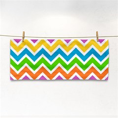 Chevron-pattern-design-texture Hand Towel by Semog4