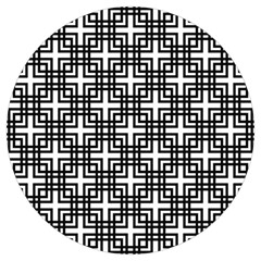 Pattern-vector-halftone-wallpaper Round Trivet by Semog4