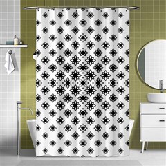 Stylized-flower-floral-pattern Shower Curtain 48  X 72  (small)  by Semog4