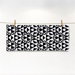 Geometric-tile-background Hand Towel by Semog4