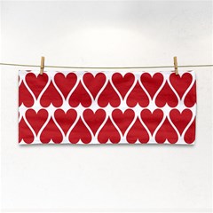 Hearts-pattern-seamless-red-love Hand Towel by Semog4