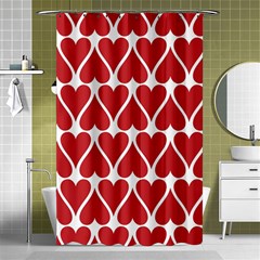 Hearts-pattern-seamless-red-love Shower Curtain 48  X 72  (small)  by Semog4