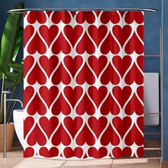 Hearts-pattern-seamless-red-love Shower Curtain 60  X 72  (medium)  by Semog4