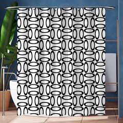 Ellipse-pattern-ellipse-dot-pattern Shower Curtain 60  X 72  (medium)  by Semog4