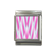 Geometric-3d-design-pattern-pink Italian Charm (13mm) by Semog4