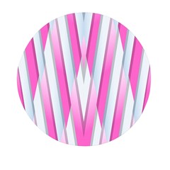 Geometric-3d-design-pattern-pink Mini Round Pill Box (pack Of 3) by Semog4