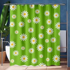 Daisy-flowers-floral-wallpaper Shower Curtain 60  X 72  (medium)  by Semog4