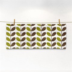 Leaf Plant Pattern Seamless Hand Towel by Semog4